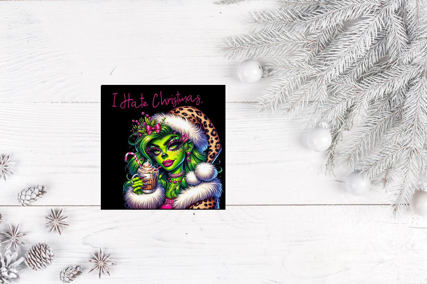 Christmas Ornament, Green Elf I Hate Christmas, Tier Tray Decor, Wreath Sign, Mini Sign, Door Hanger