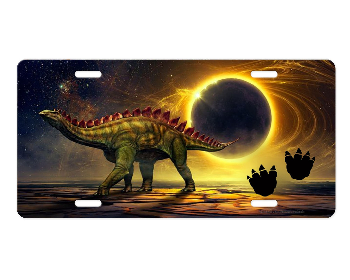 New Release, Dinosaur Eclipse Aluminum Front License Plate, Vanity Plate, Car Accessory