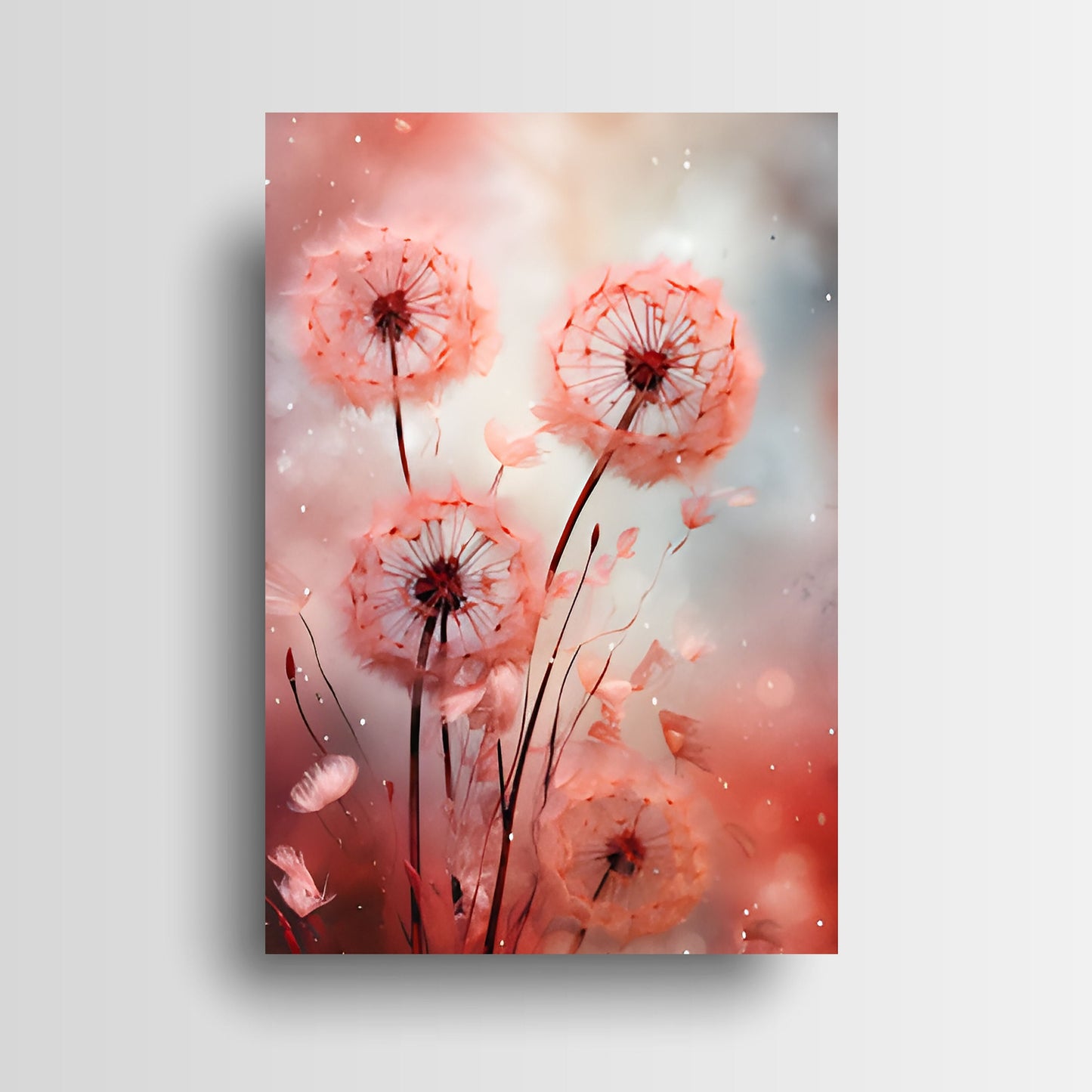 16x20 Botanical Dandelion Wall Art Canvas Print
