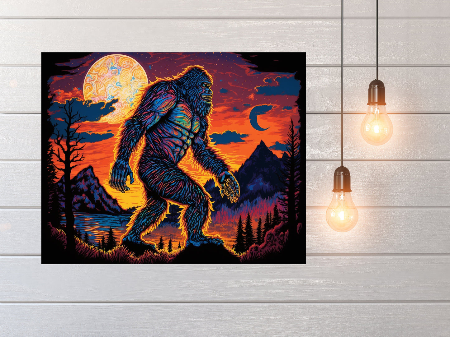 20x16 Bigfoot Wall Art Canvas Print