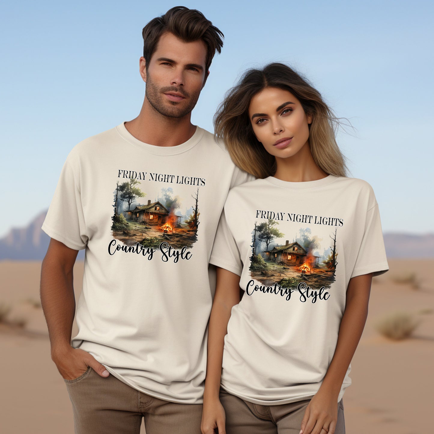 Friday Night Lights Country Style T Shirt, Tshirt, Graphic T's 100% Cotton Tee