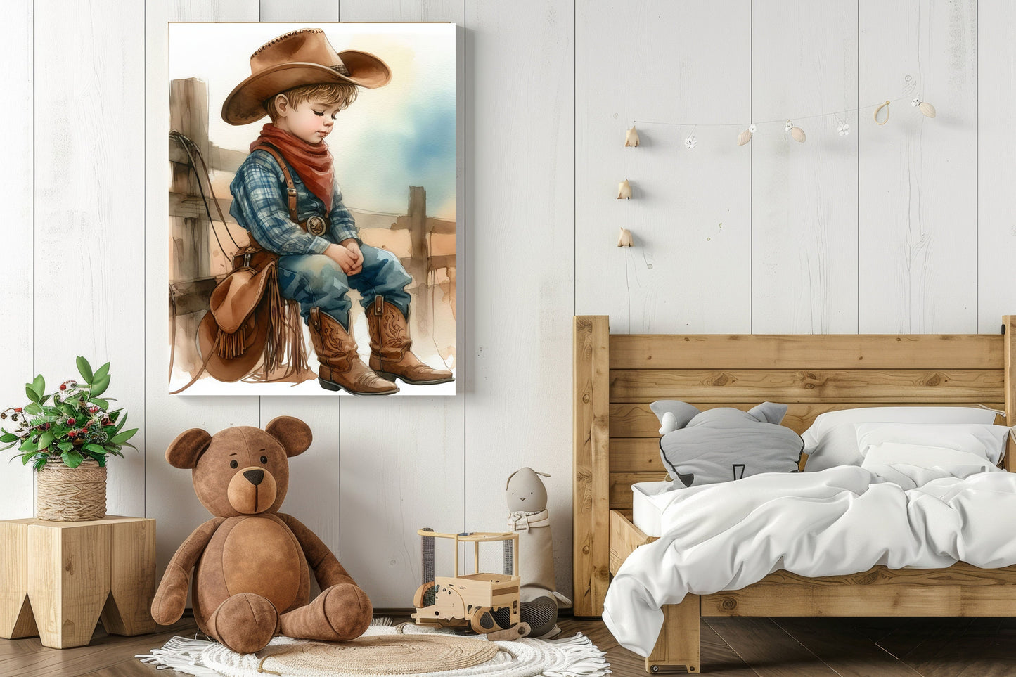 11x14 Little Ranch Hand Wall Art Canvas Print