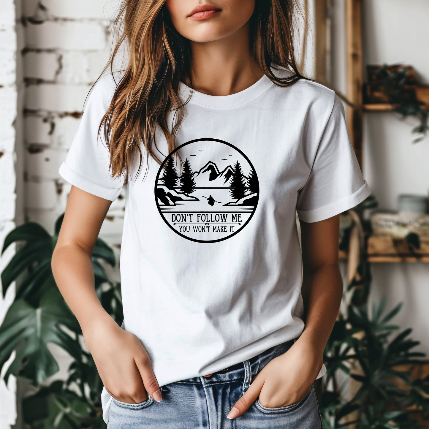 New Release, Don't Follow Me, You Won't Make It T Shirt, Tshirt, Graphic T's 100% Cotton Black White or Gray, Tee,