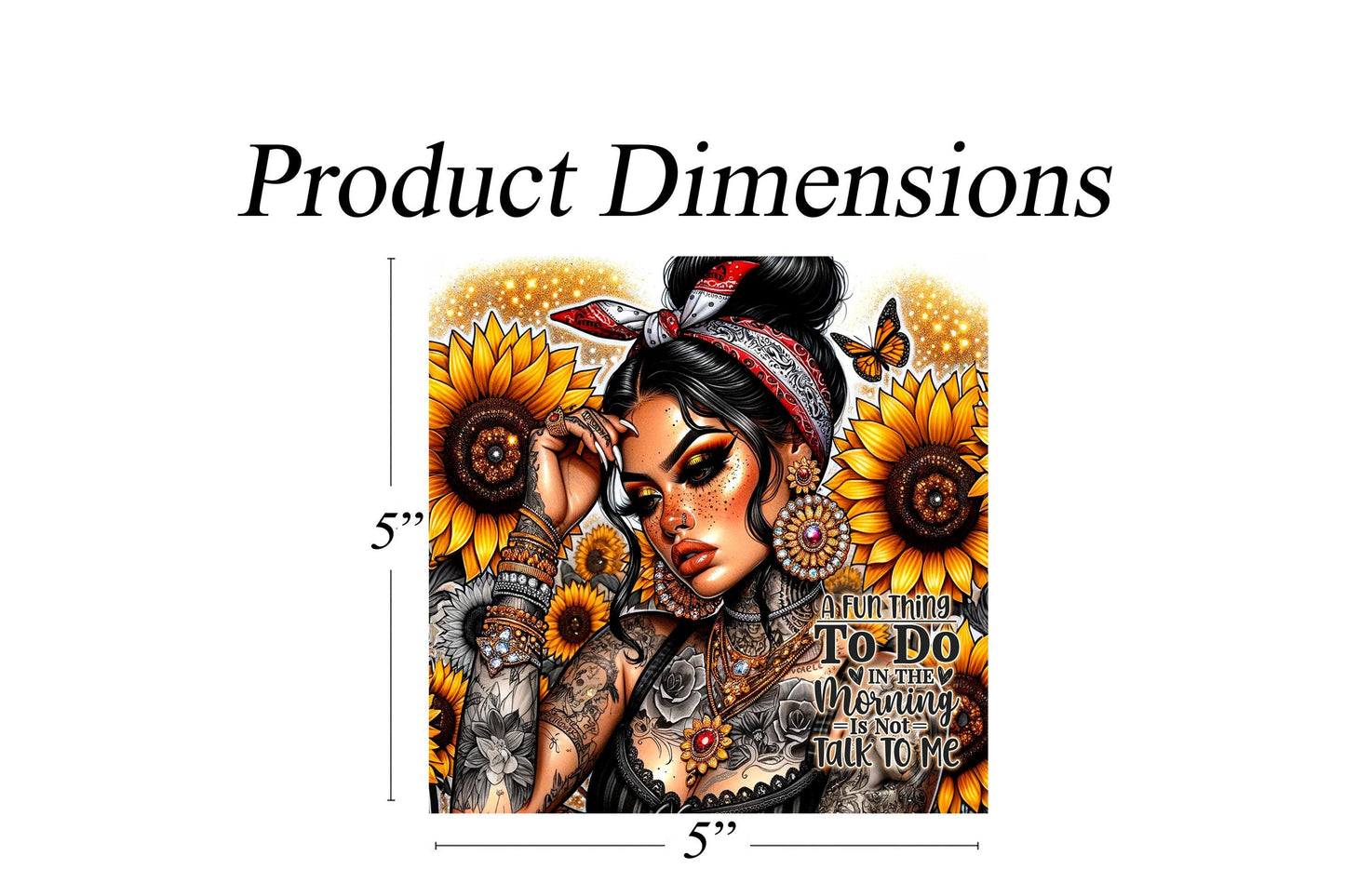 A Fun Thing to do in the Morning is Not Talk to Me Printed Handmade Wood Mini Sign