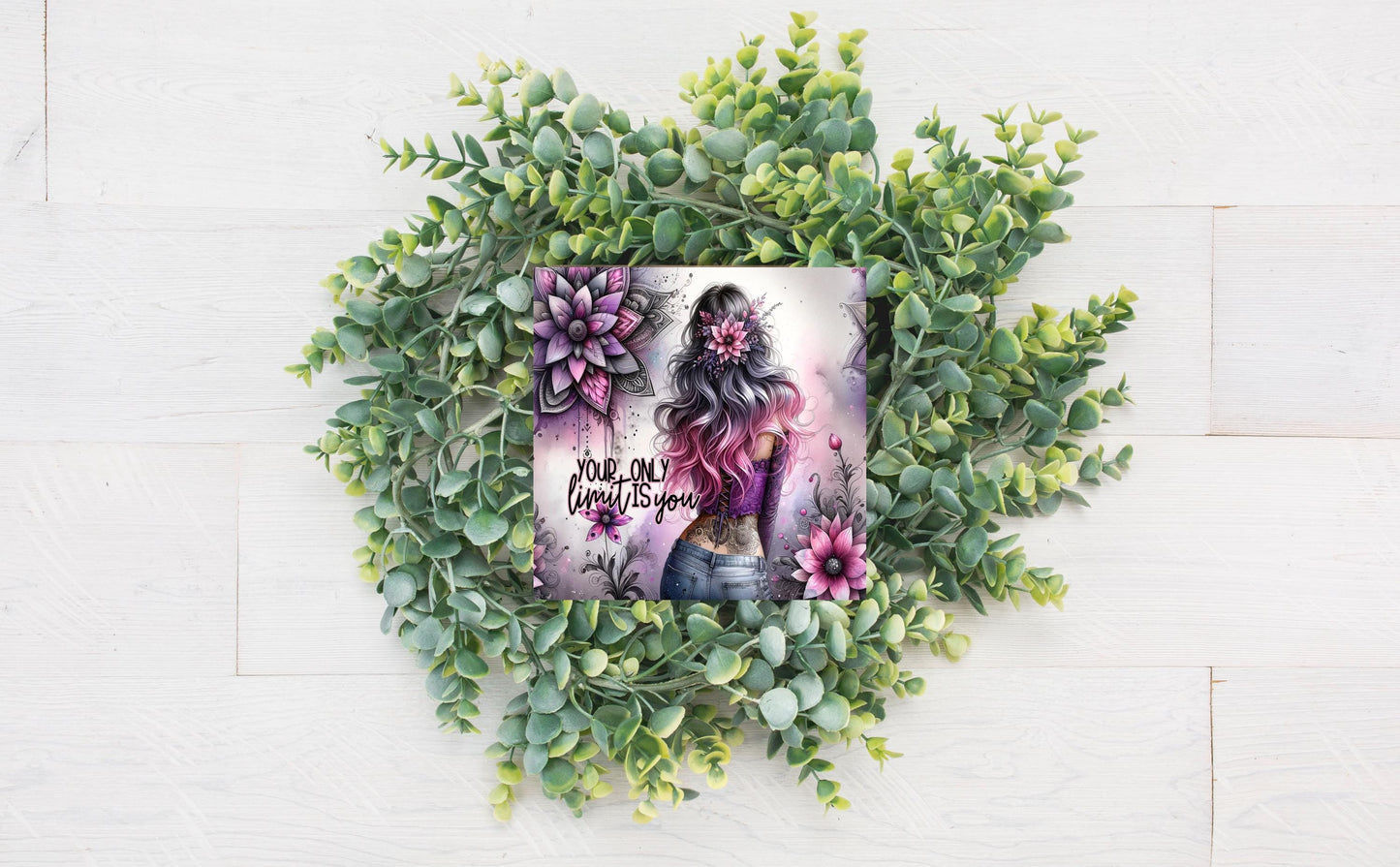 Your Only Limit is You Printed Handmade Wood Mini Sign