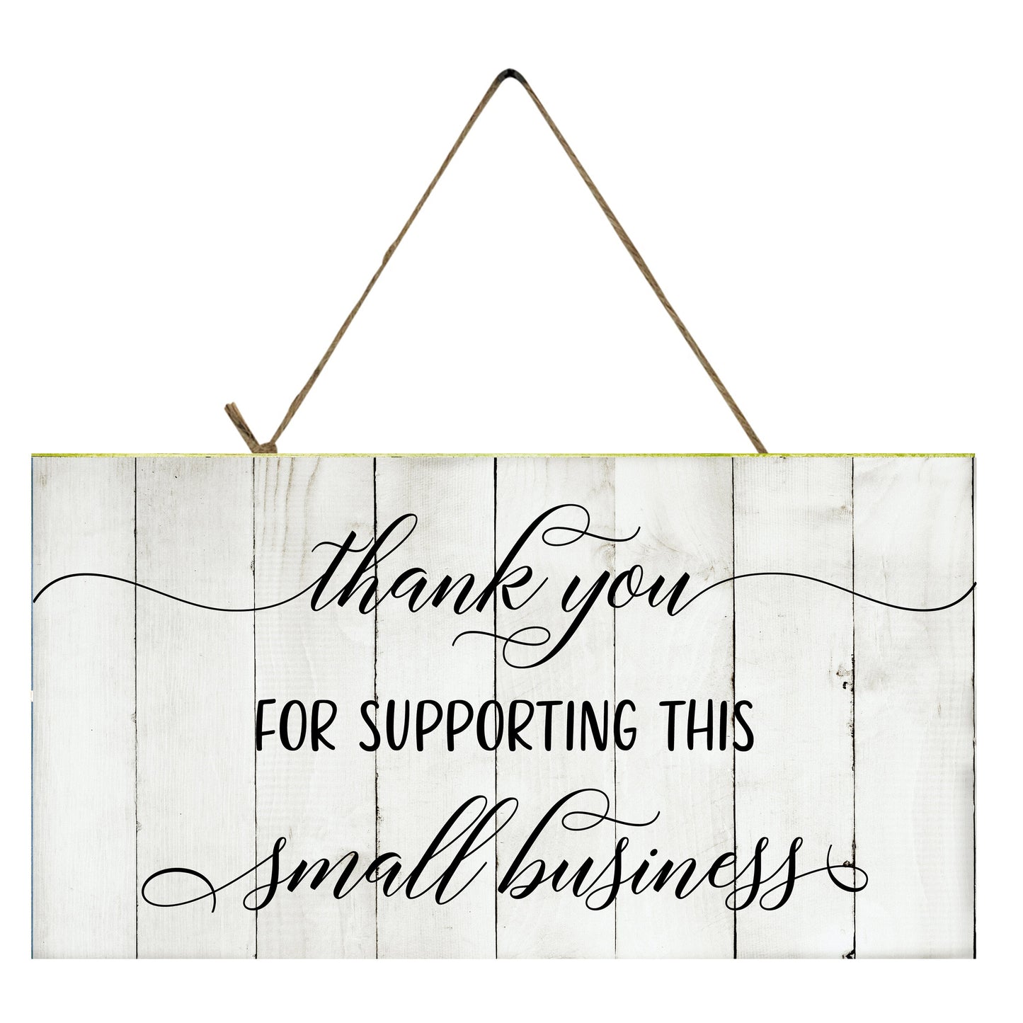 Thank You for Supporting This Small Business Printed Handmade Wood Sign