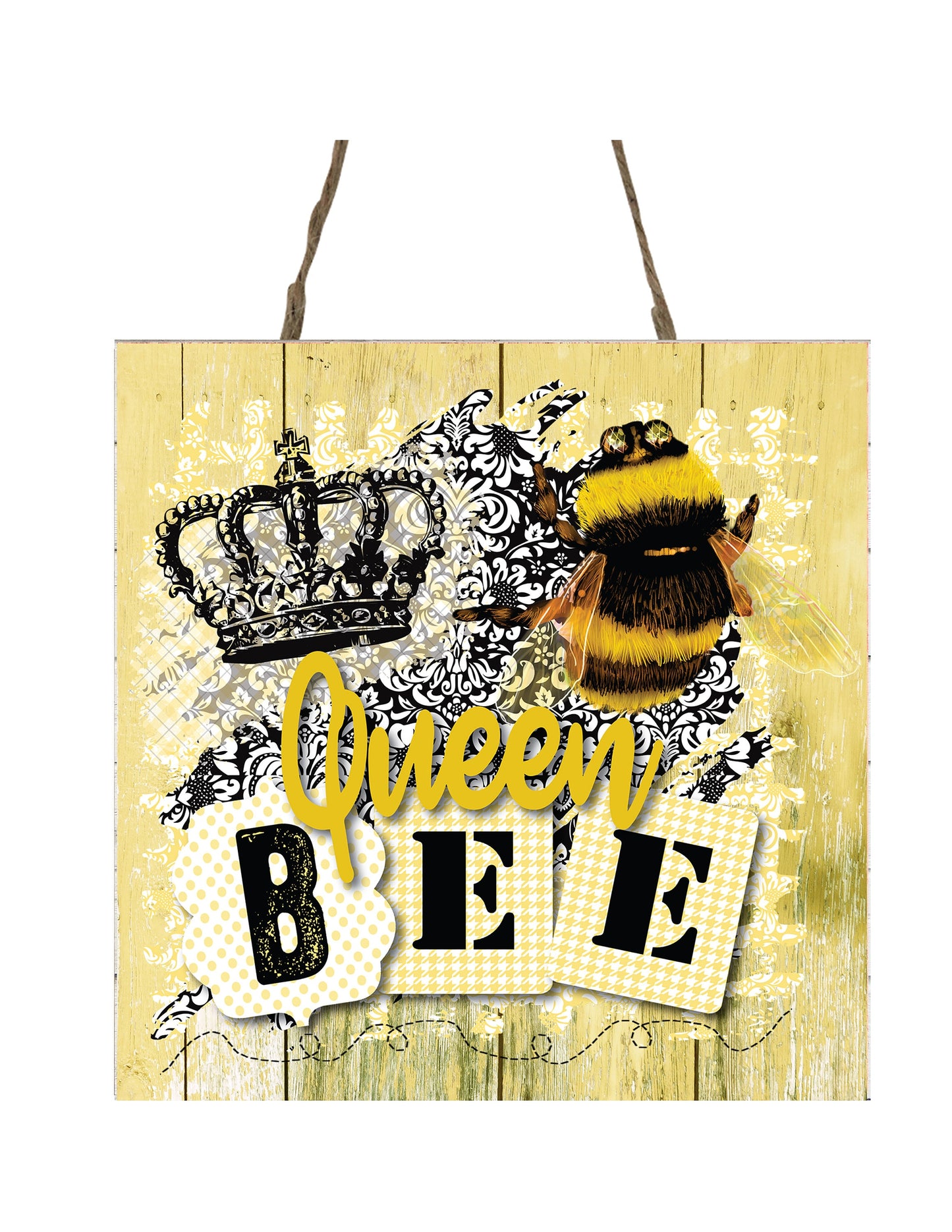 Queen Bee Kitchen Wood Mini Sign
