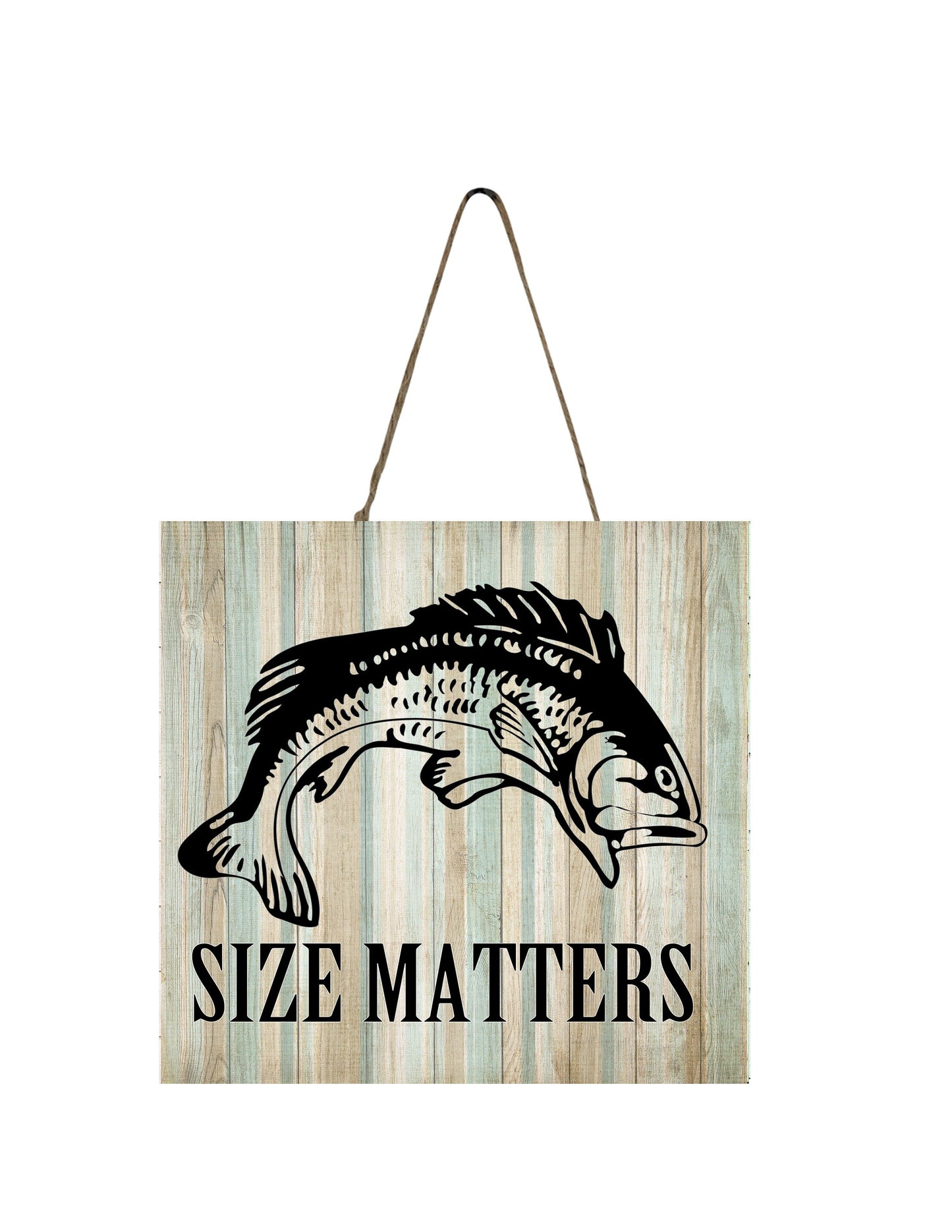Size Matters Printed Wood Mini Sign