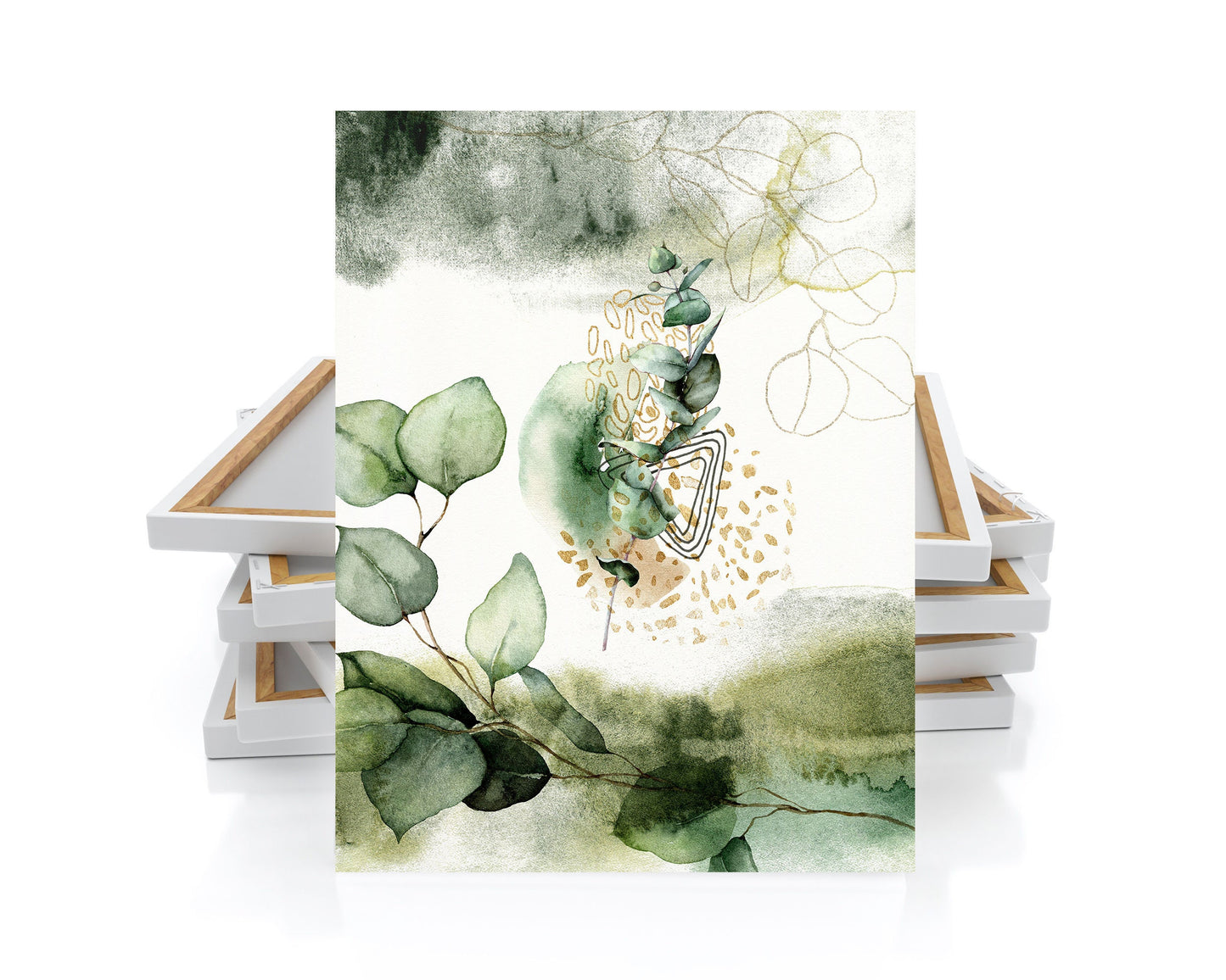 16x20 Verdent Green Wall Art Canvas Print