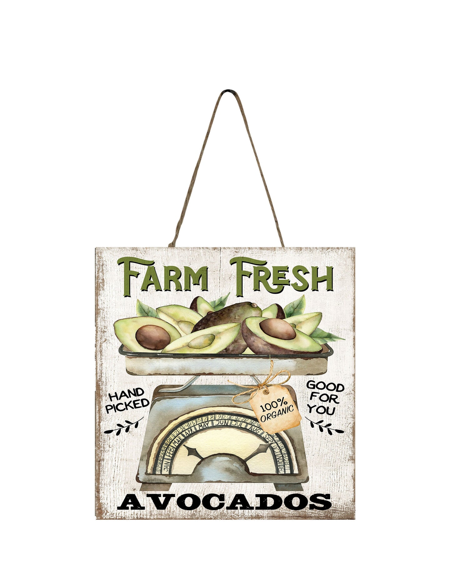 Farm Fresh Avacados Handmade Wood Mini Sign