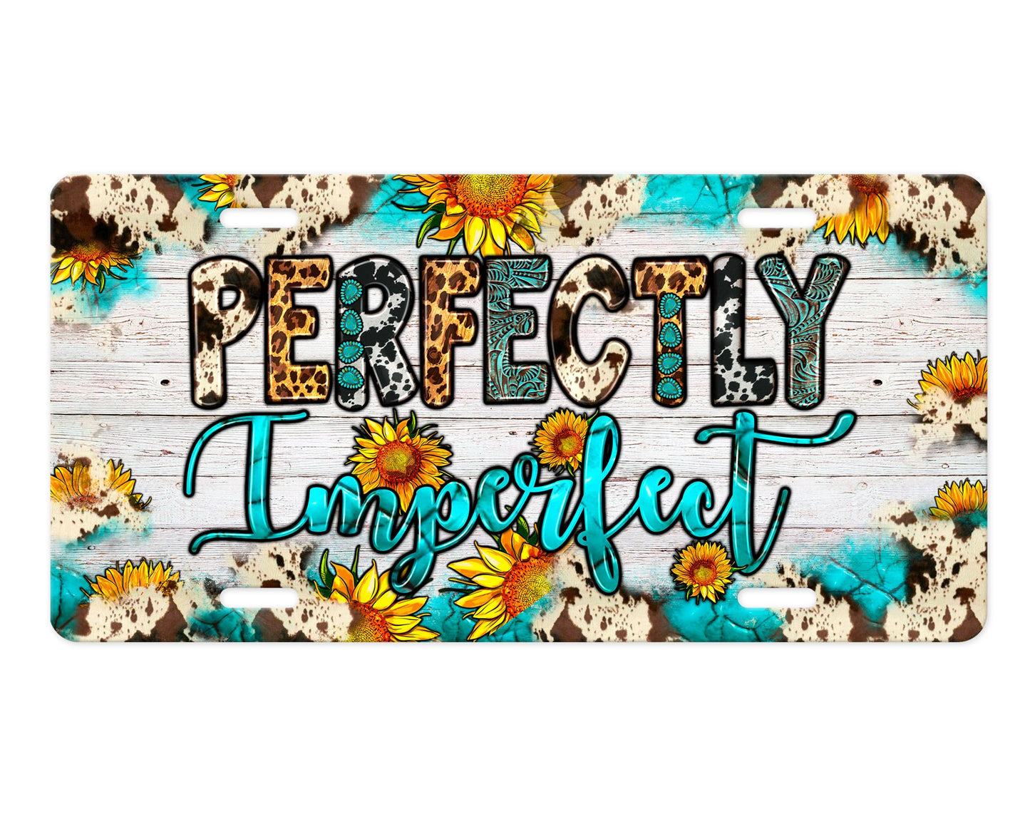 Perfectly Imperfect Aluminum Front License Plate