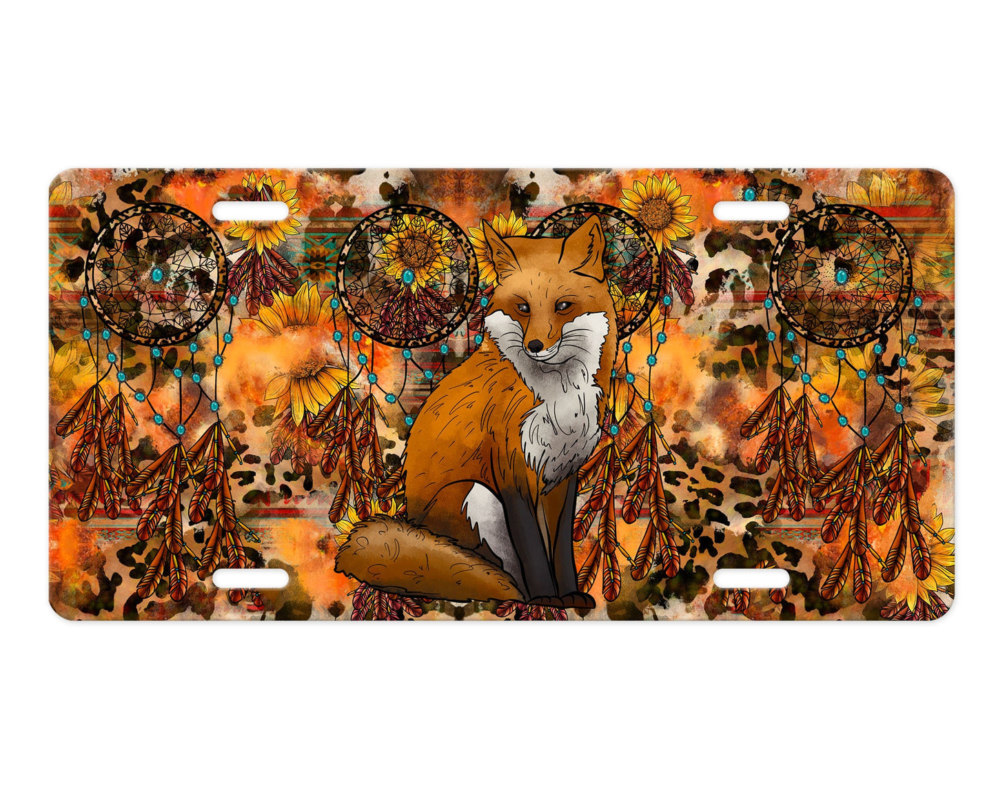 Western Fox Aluminum Front License Plate