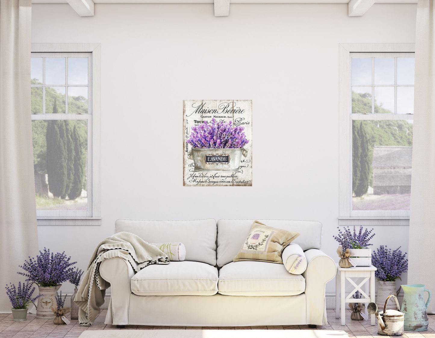 16x20 French Lavender Wall Art Canvas Print