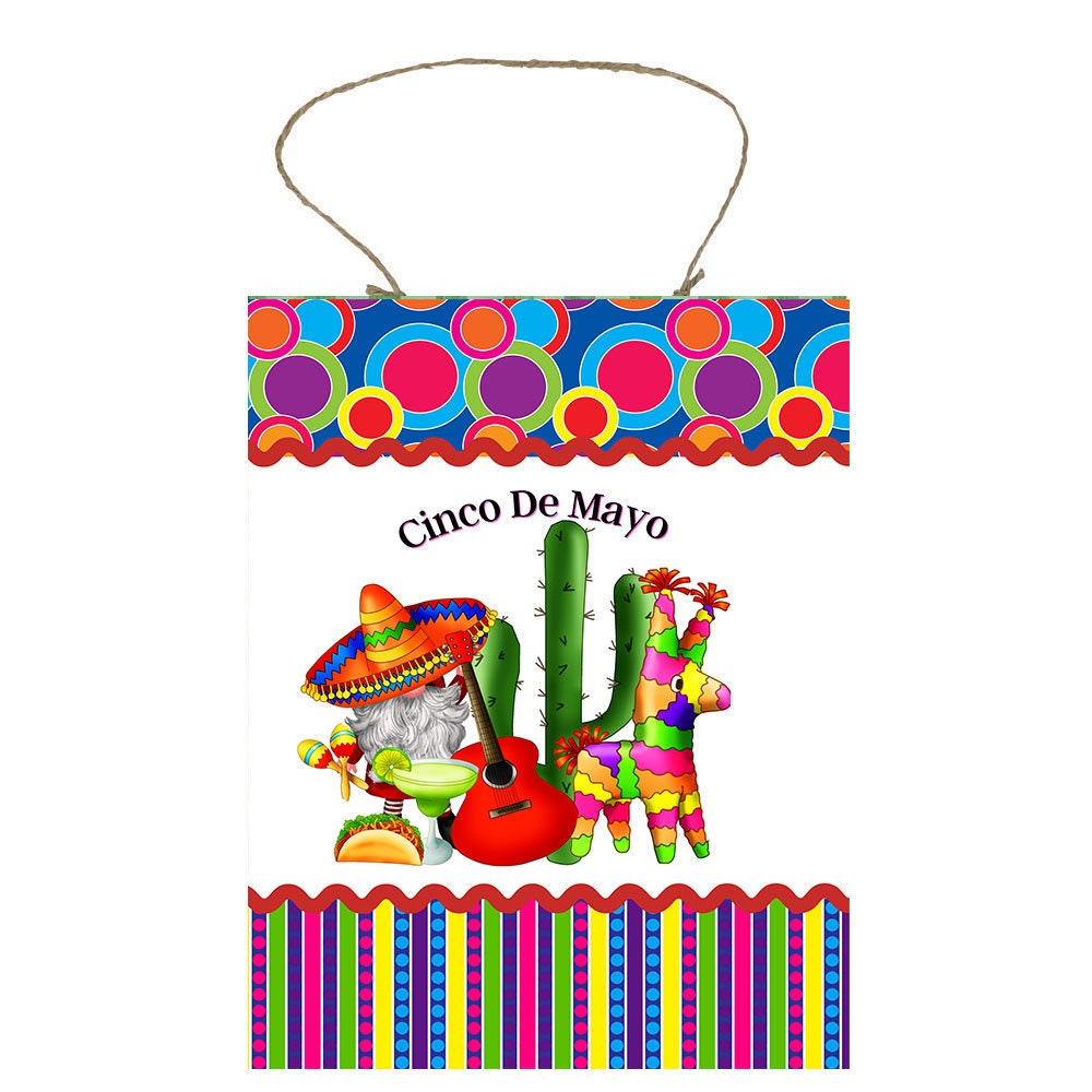 Cinco de Mayo Printed Handmade Wood Sign
