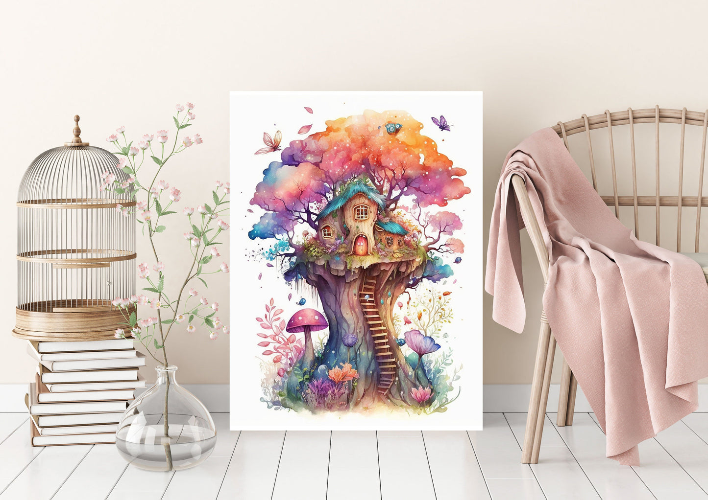 16x20 Fairy Land Nursery Wall Art Canvas Print