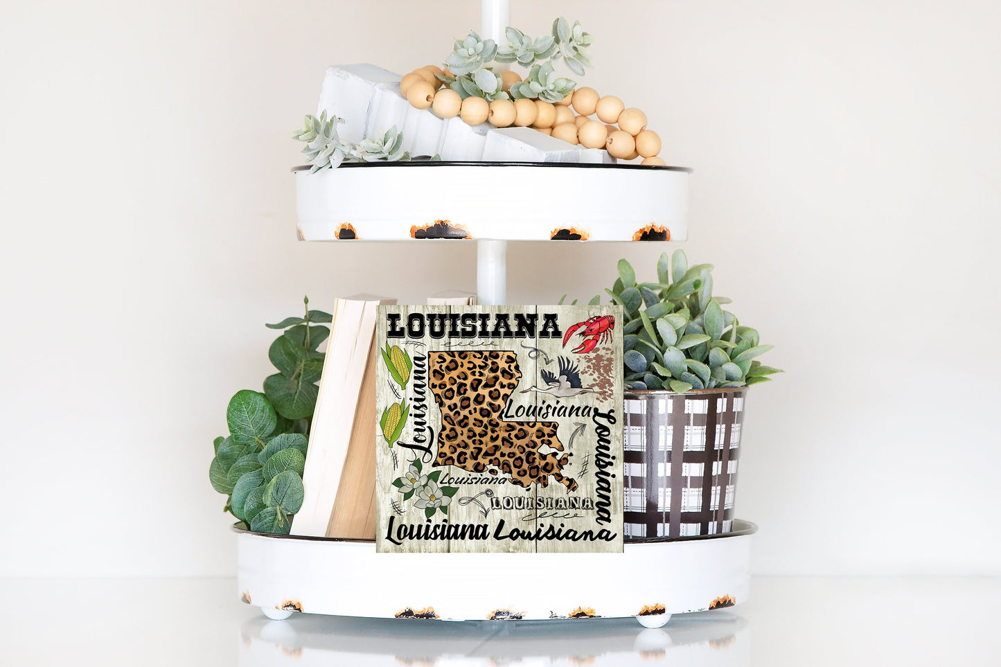 New Release Louisiana Subway Printed Handmade Wood Mini Sign, Tier Tray Decor, Kitchen Sign, Farmhouse Decor, Wreath Sign, Door Hanger