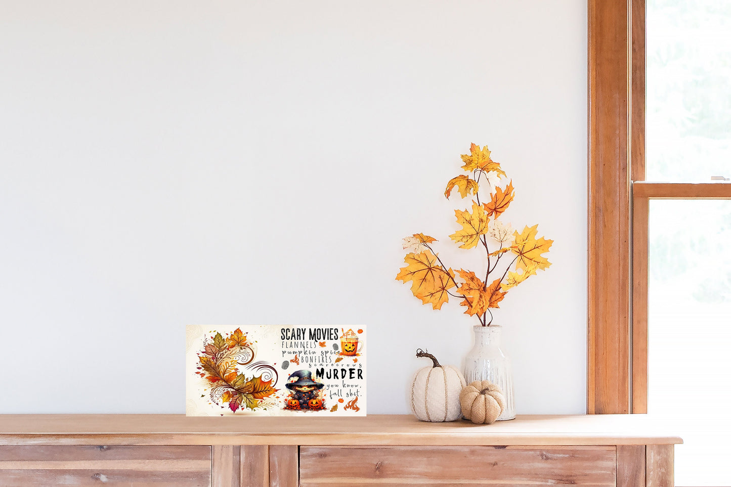 Fall Shit Hanging Wall Sign Wood Home Decor, Wreath Sign, Door Hanger