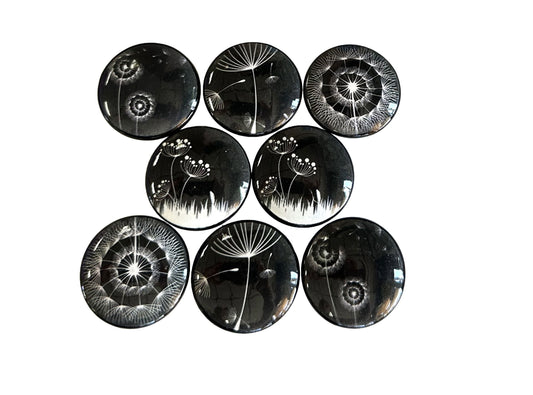 Cabinet and Drawer Knobs, Set of 8 Make a Wish Dandelions, Cabinet Knobs Drawer Knobs and Pulls, Kitchen Cabinet Knobs,