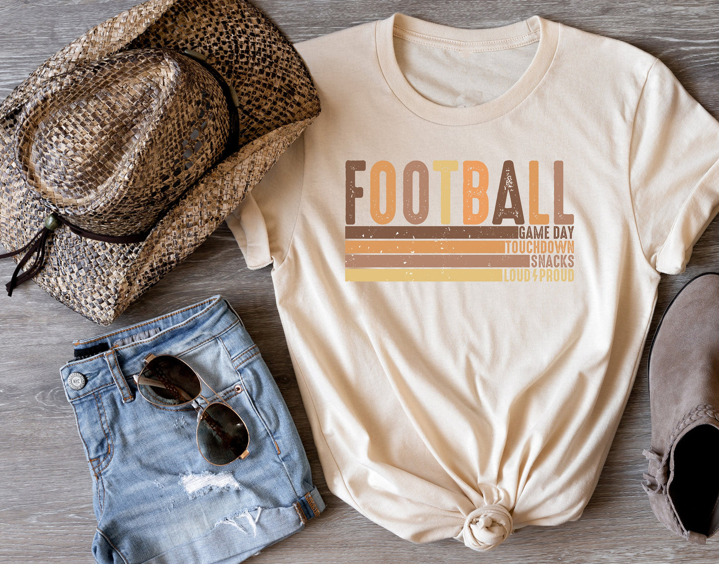 Football Fall T Shirt, Tshirt, Graphic T's  100% Cotton Tee,