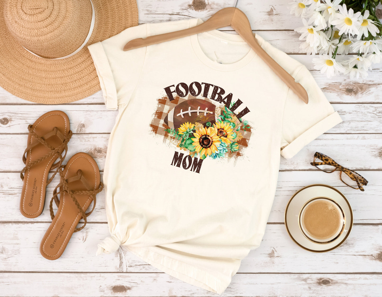 Football Mom T Shirt, Tshirt, Graphic T's  100% Cotton Tee, Western