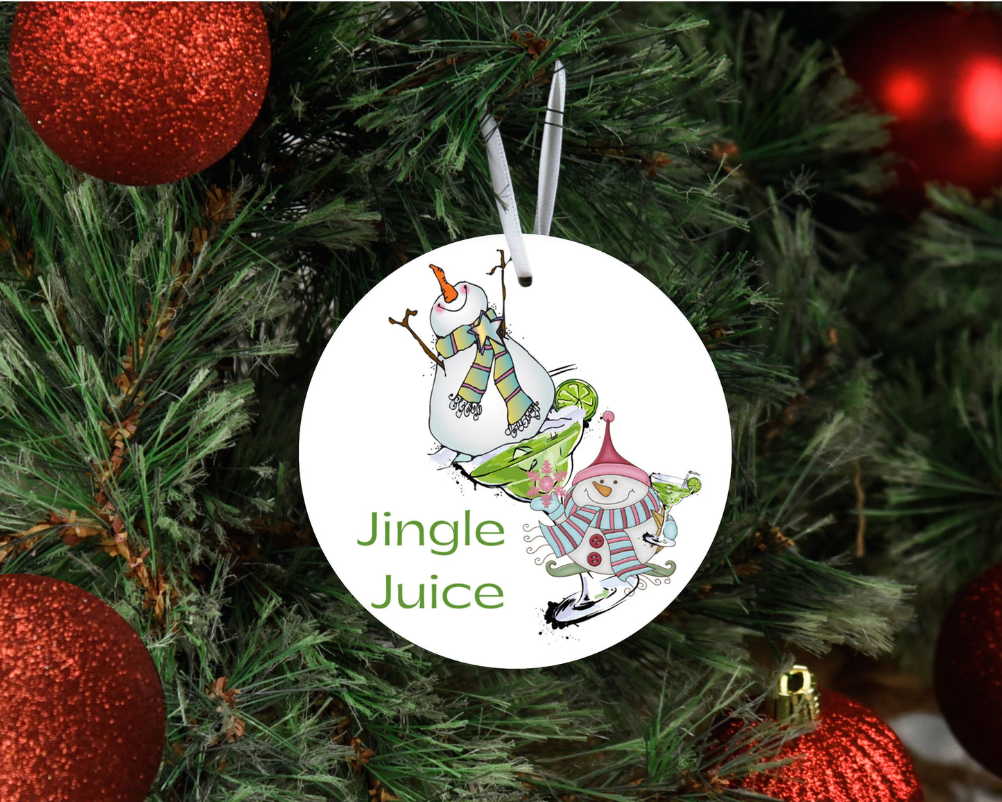 Christmas Ornament, Christmas Jingle Juice Ceramic Christmas Ornament, Christmas Decorations