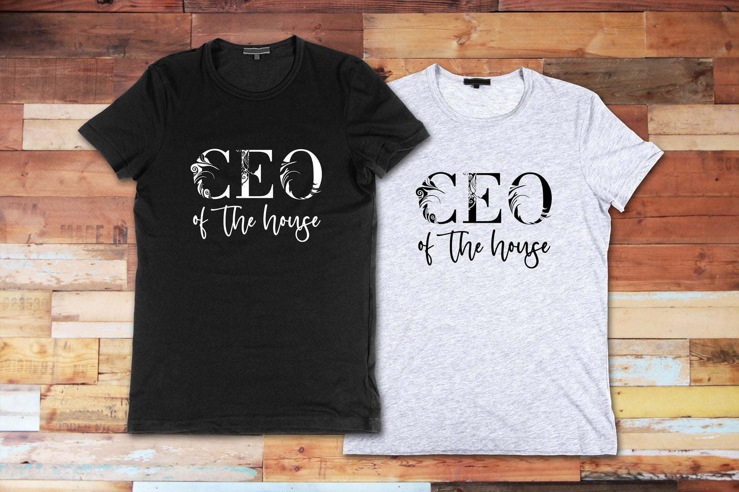 CEO of House, T Shirt,  Tshirt, Graphic T's  100% Cotton Black White or Gray, Tee