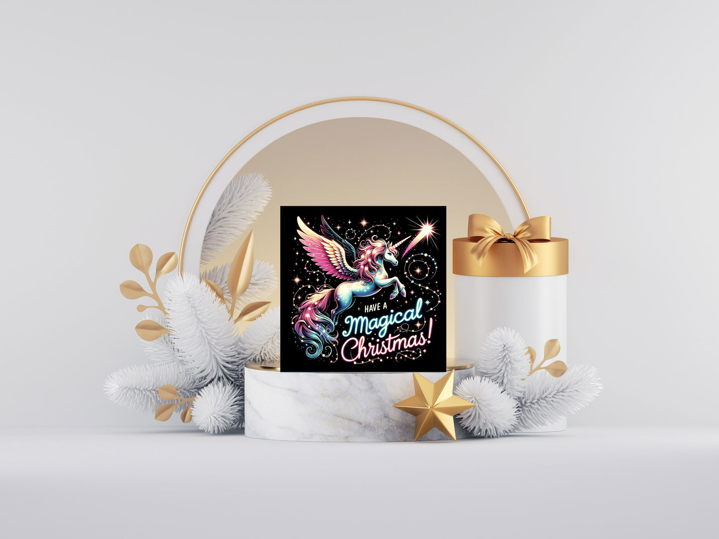 Christmas Ornament, Unicorn Have a Magical Christmas, Tier Tray Decor, Wreath Sign, Mini Sign, Door Hanger