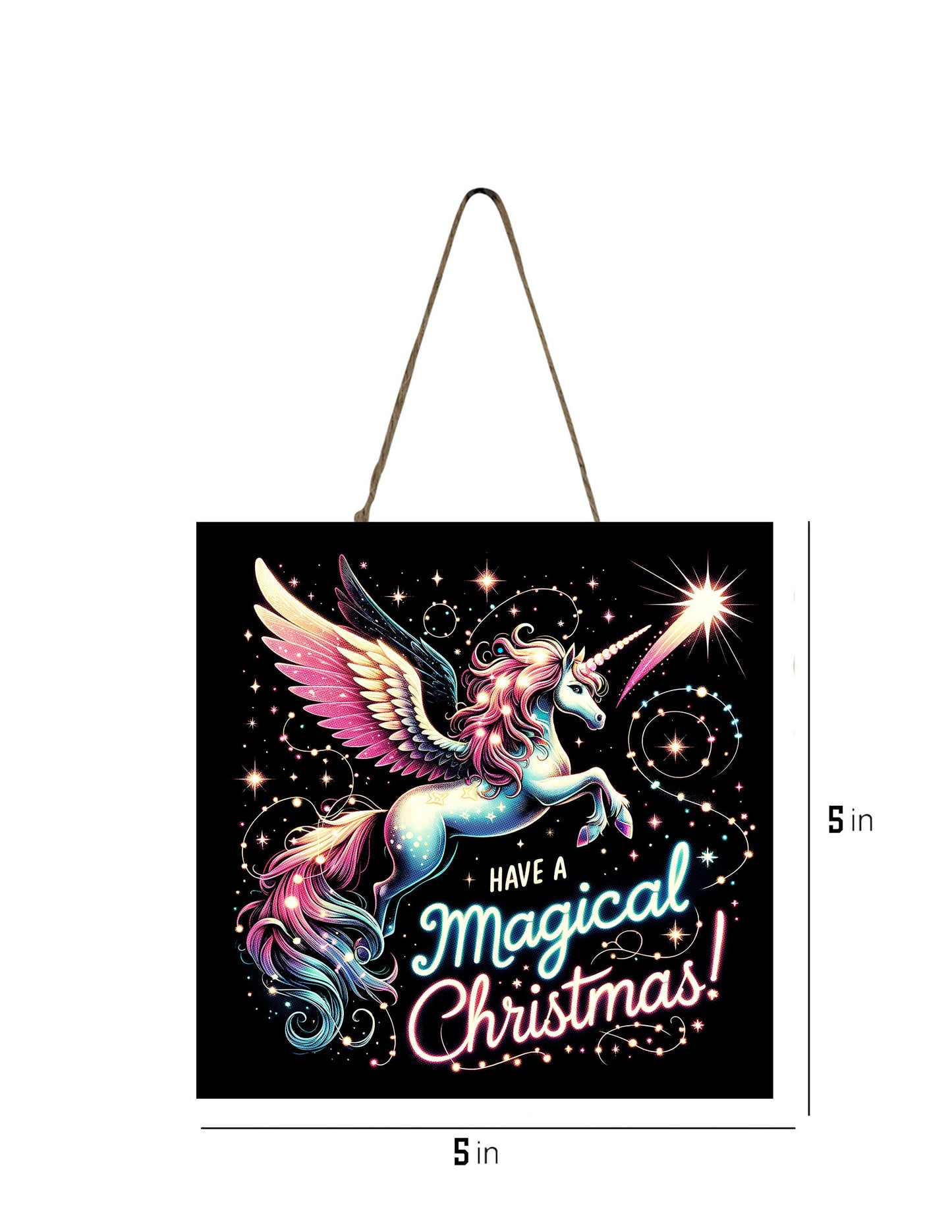 Christmas Ornament, Unicorn Have a Magical Christmas, Tier Tray Decor, Wreath Sign, Mini Sign, Door Hanger