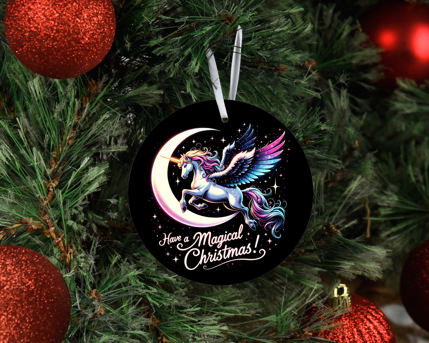 Christmas Ornament, Have a Magical Christmas Ceramic Christmas Ornament, Christmas Decorations