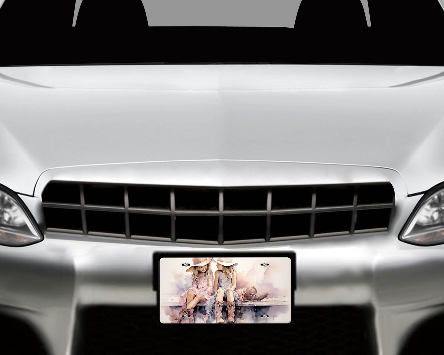 Vanity Front License Plate Little Country Girls Aluminum Vanity License Plate Car Accessory Decorative Front Plate