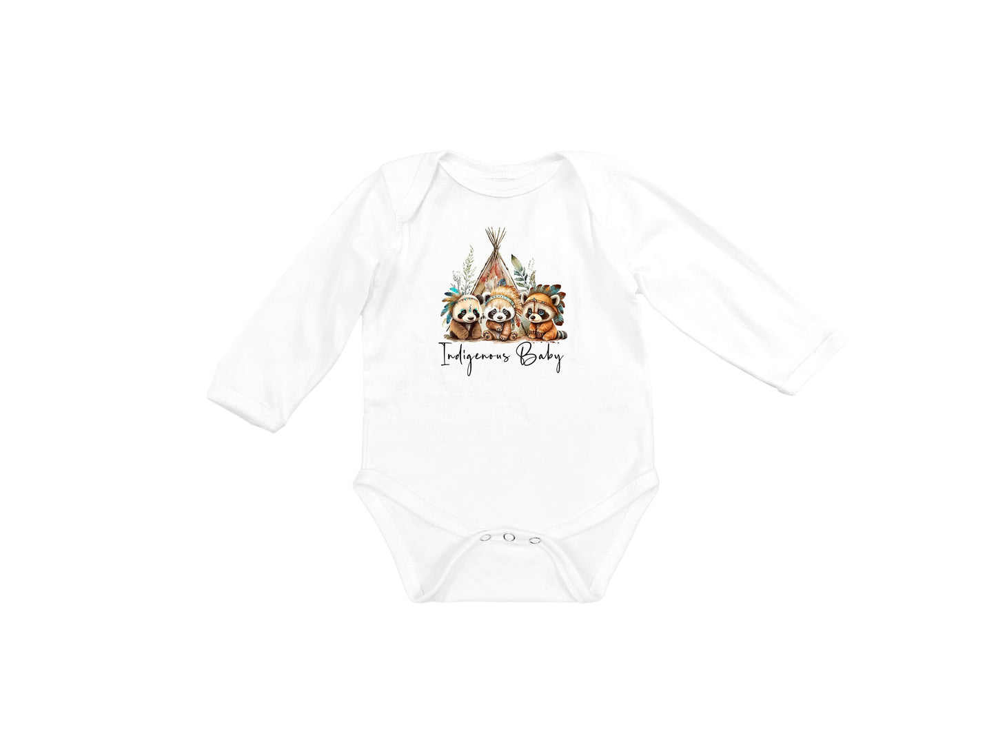 Baby Bodysuit, Indigenous Baby One Piece Baby Suit, Baby Gift, Long / Short Sleeve, 0-18 Months size