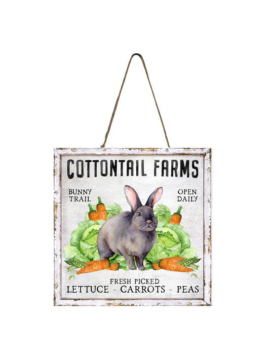 Cottontail Farms Carrots Cabbage Easter  Wood  Mini Sign, Tier Tray Decor, Kitchen Sign, Farmhouse, Wreath Sign, Door Hanger