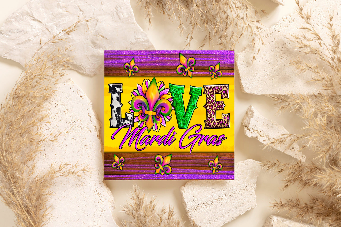 New Release, Love Mardi Gras Hanging Wall Sign Wood Home Decor, Door Hanger, Wreath Sign