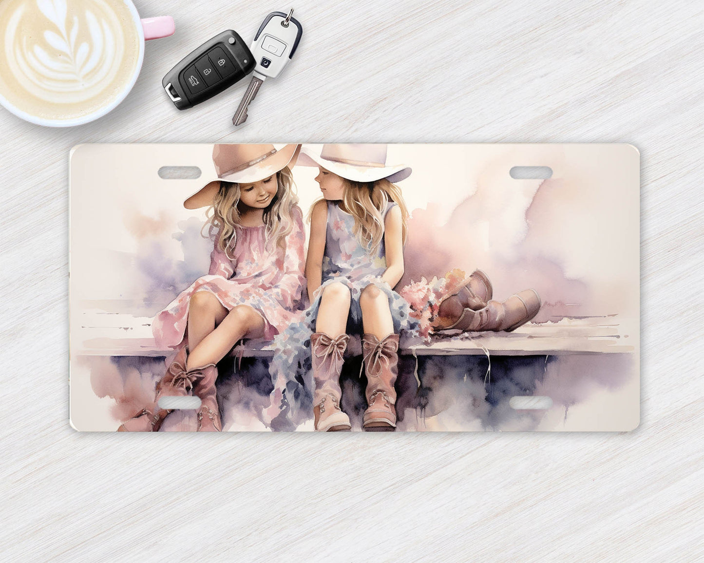 Vanity Front License Plate Little Country Girls Aluminum Vanity License Plate Car Accessory Decorative Front Plate