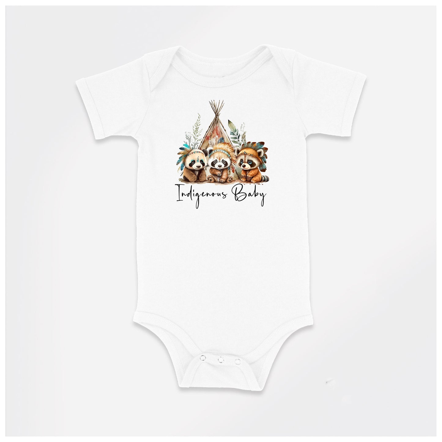 Baby Bodysuit, Indigenous Baby One Piece Baby Suit, Baby Gift, Long / Short Sleeve, 0-18 Months size