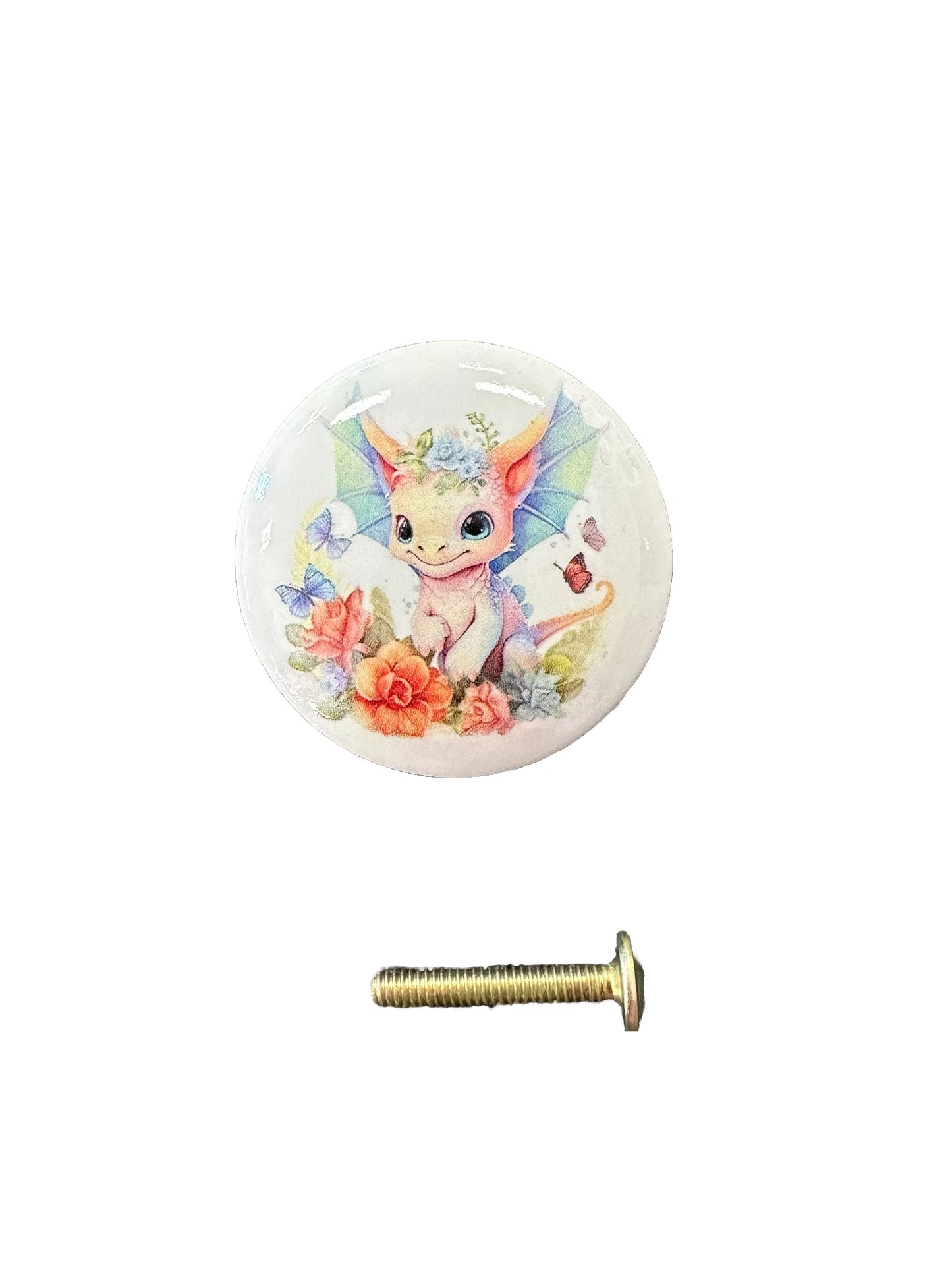 Cabinet and Drawer Knobs, Set of 8 Baby Dragon Cabinet Knobs Drawer Knobs and Pulls, Nursery Knobs