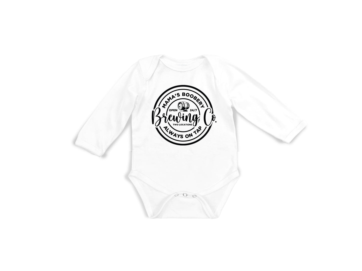 Baby Bodysuit, Mama's Boobery One Piece Baby Suit, Baby Gift, Long / Short Sleeve, 0-18 Months size