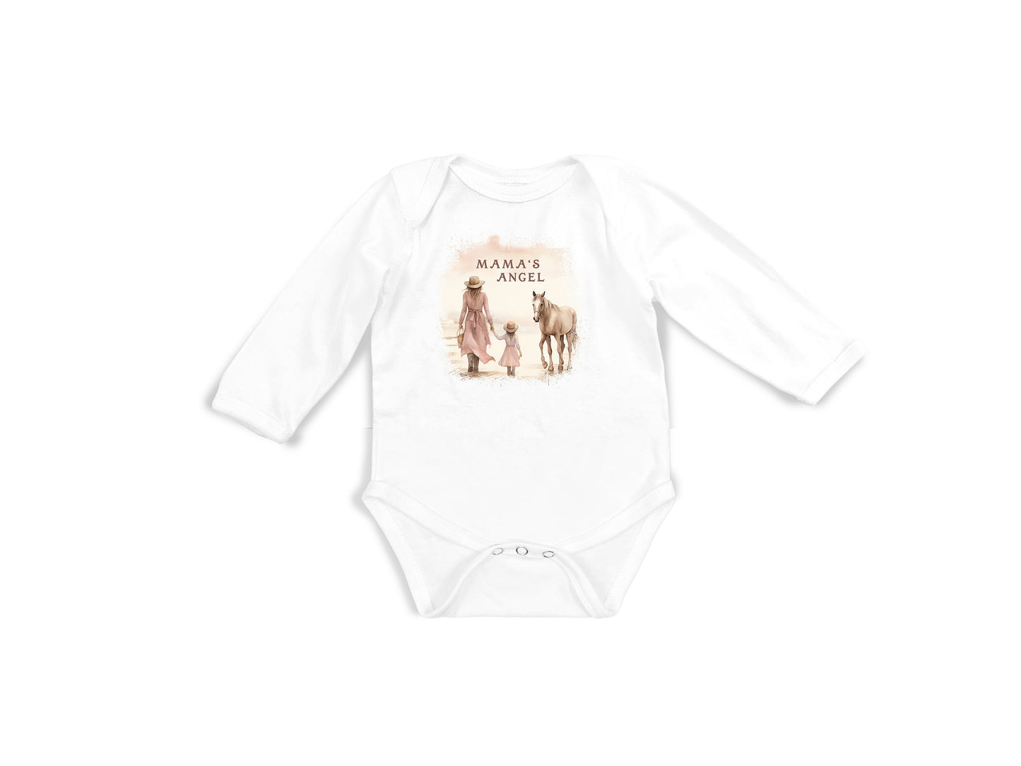 Baby Bodysuit, Mama's Angel One Piece Baby Suit, Baby Gift, Long / Short Sleeve, 0-18 Months size