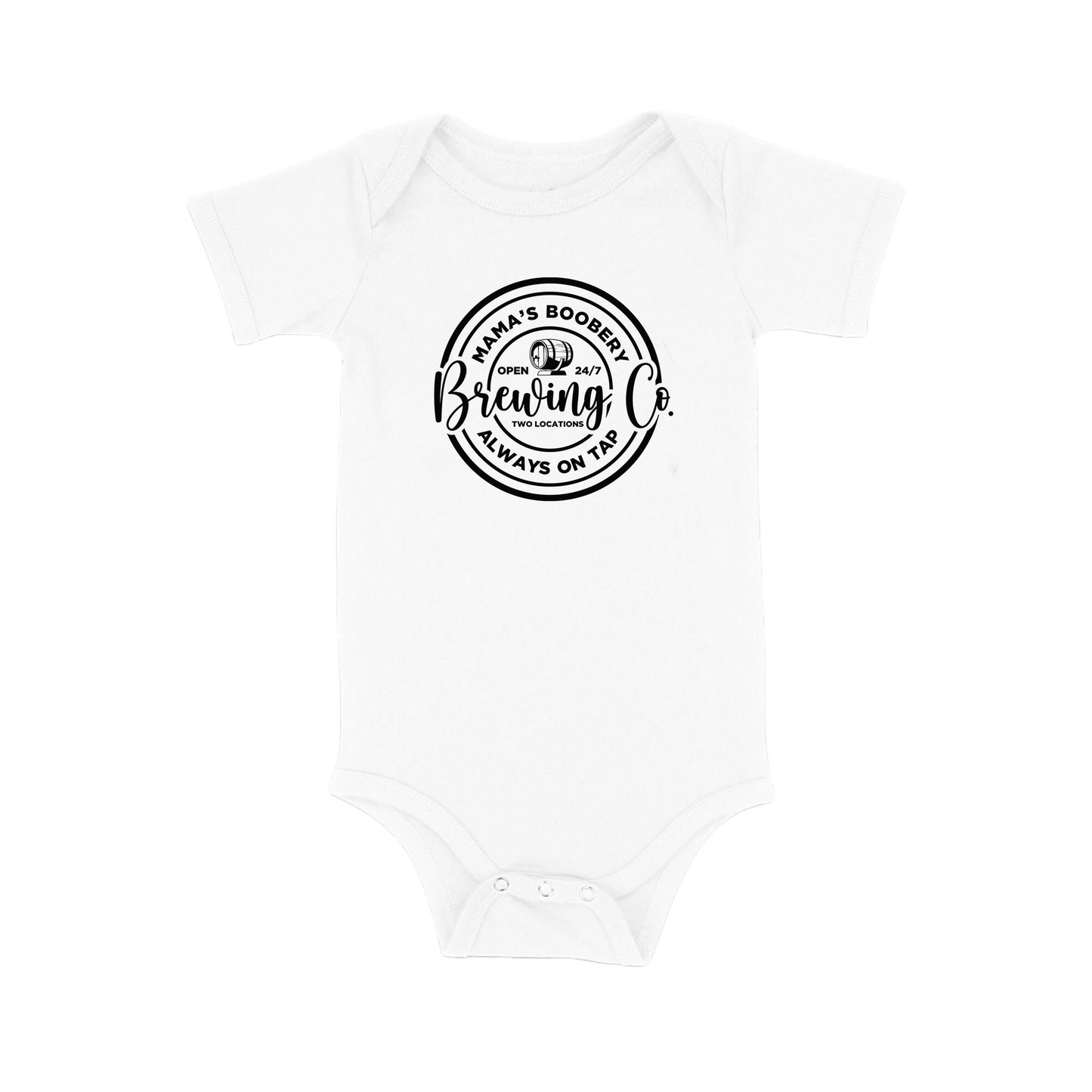 Baby Bodysuit, Mama's Boobery One Piece Baby Suit, Baby Gift, Long / Short Sleeve, 0-18 Months size