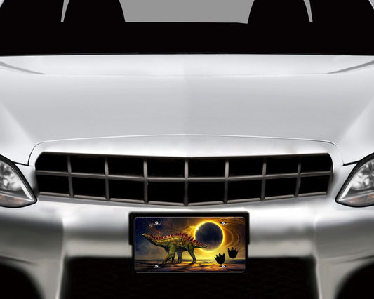 New Release, Dinosaur Eclipse Aluminum Front License Plate, Vanity Plate, Car Accessory