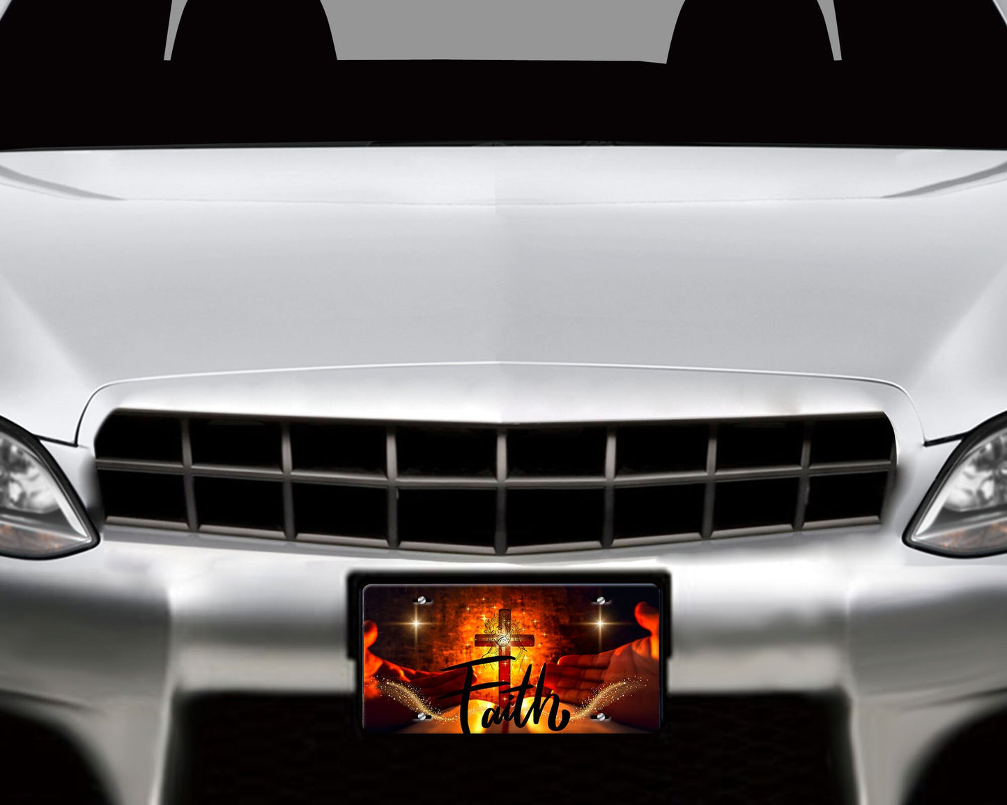 New Release, Faith Jesus Aluminum Front License Plate, Vanity Plate, Car Accessory