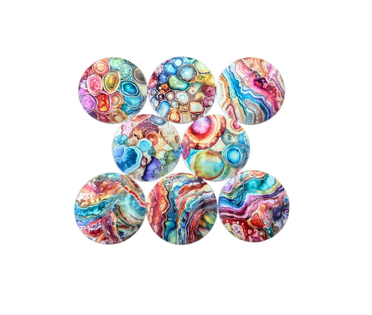 Agate Dreams Cabinet and Drawer Knobs, Set of 8, Cabinet Knobs Drawer Knobs and Pulls, Kitchen Cabinet Knobs