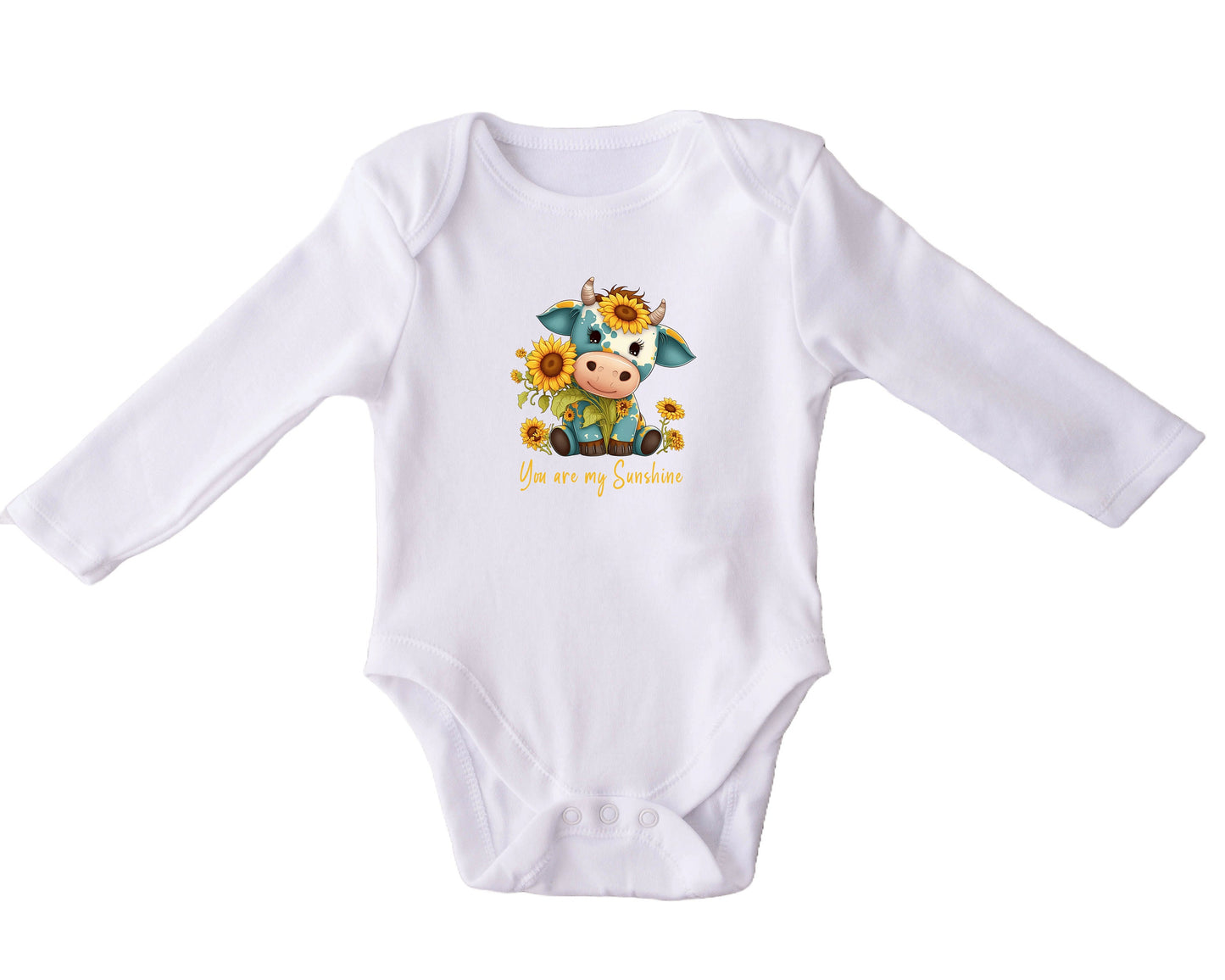 Baby Bodysuit, You are my Sunshine One Piece Baby Suit, Baby Gift, Long / Short Sleeve, 0-18 Months size