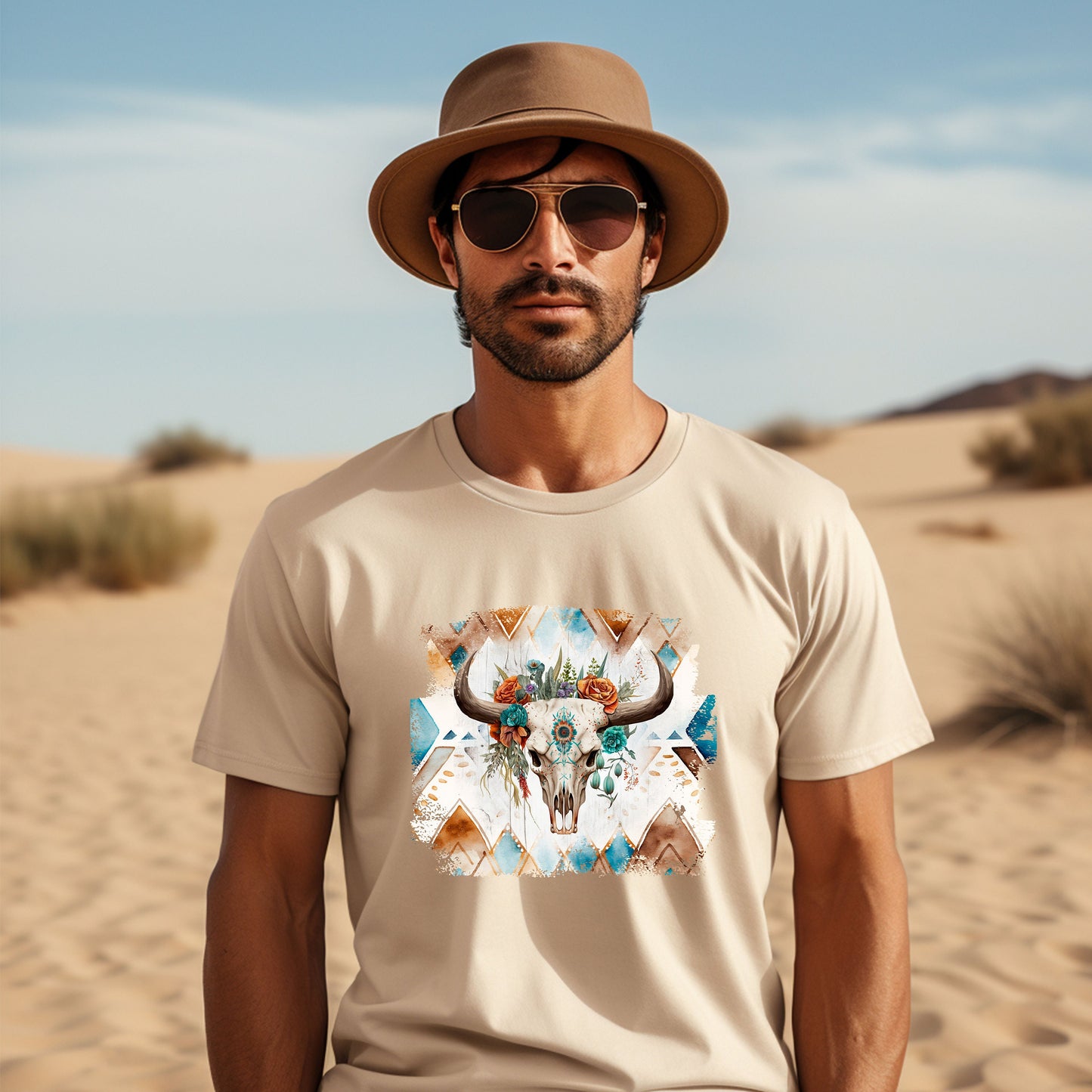 Cows Skull T Shirt, Tshirt, Graphic T's  100% Cotton Tee