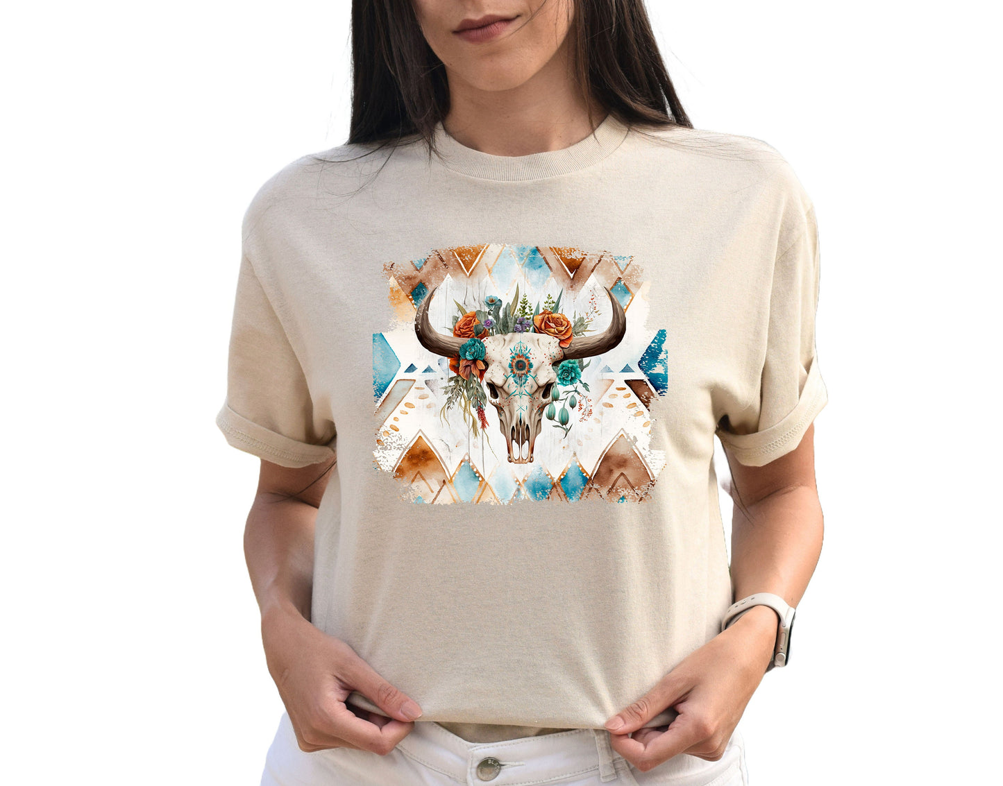 Cows Skull T Shirt, Tshirt, Graphic T's  100% Cotton Tee