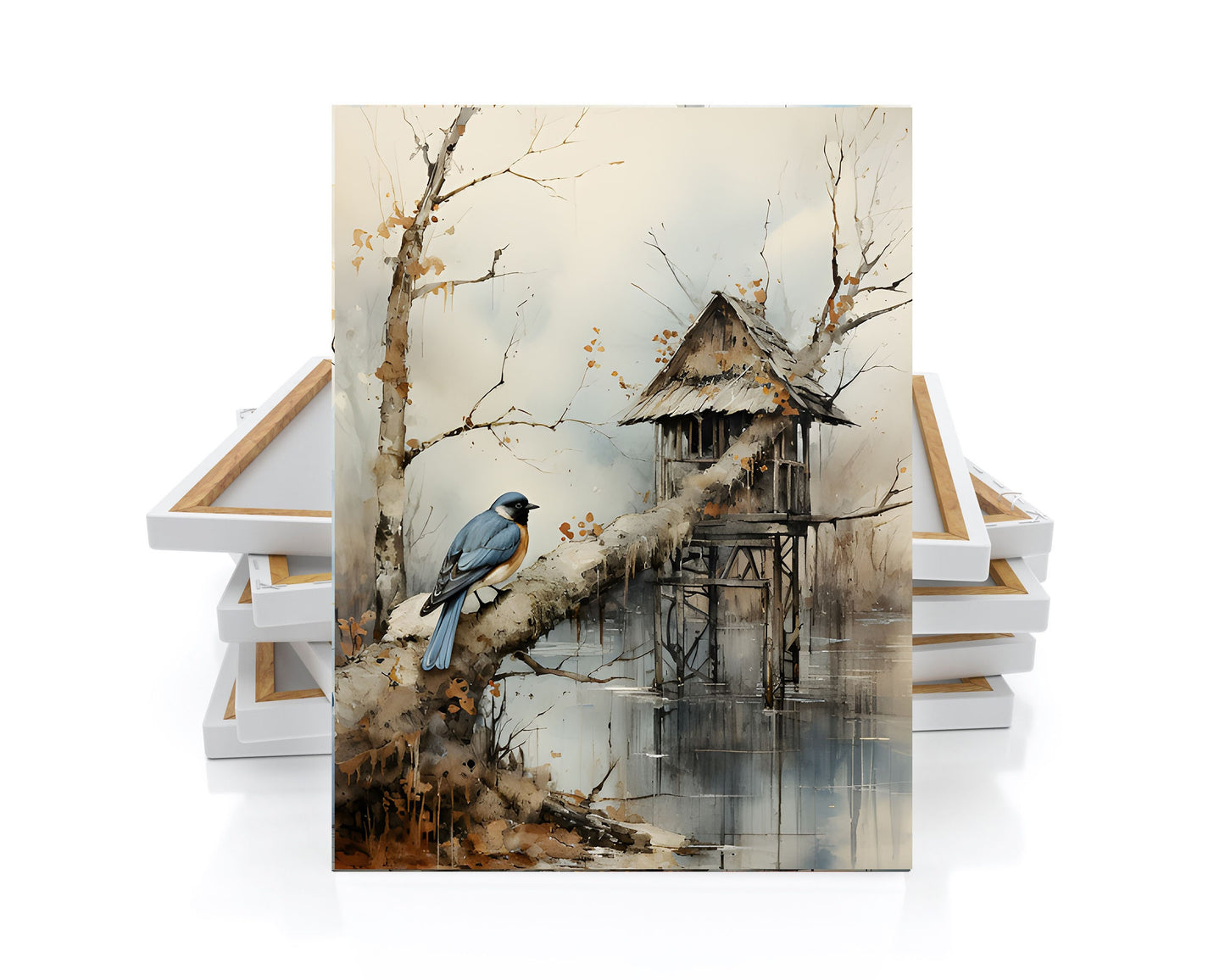 16x20 House on Stilts Wall Art Canvas Print