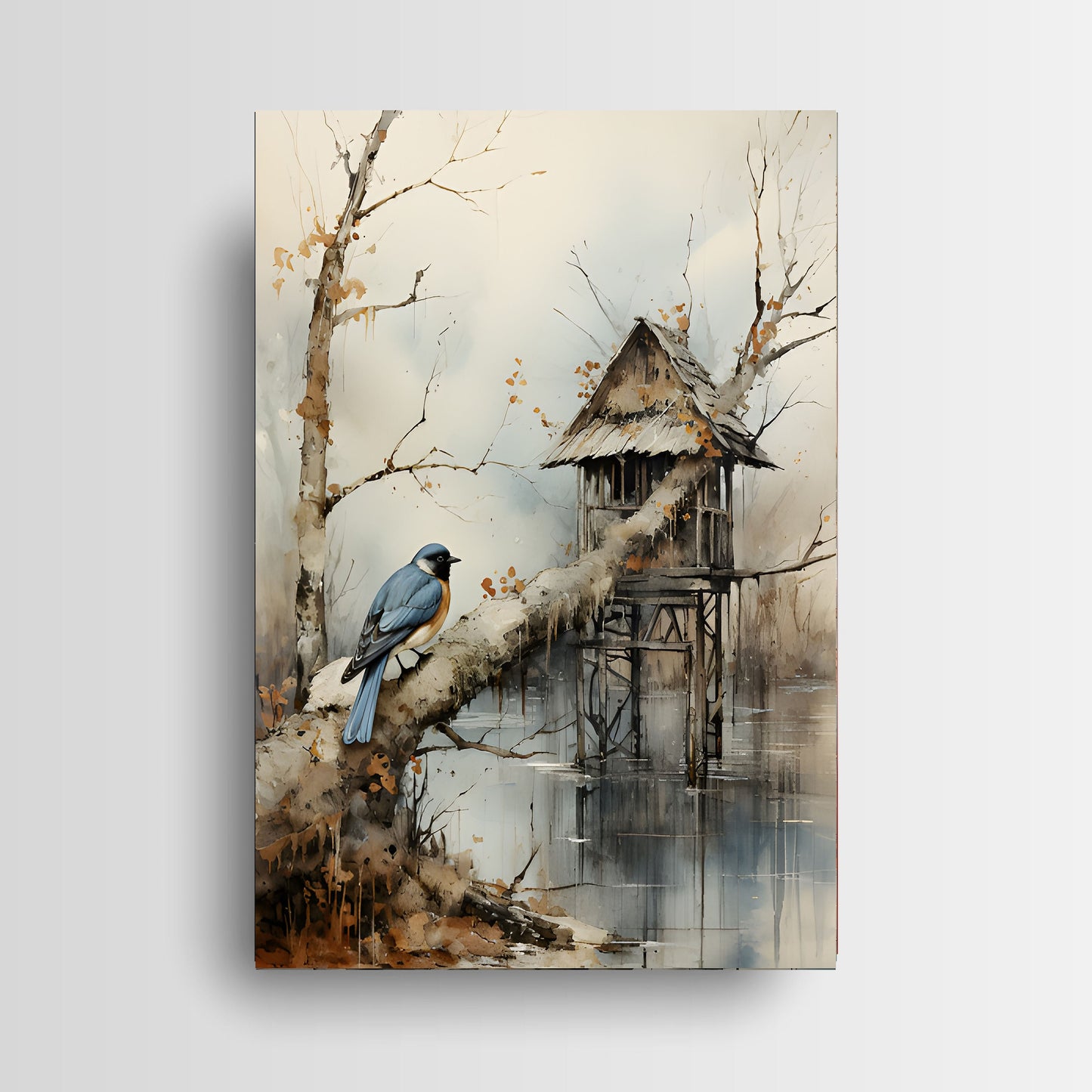 16x20 House on Stilts Wall Art Canvas Print