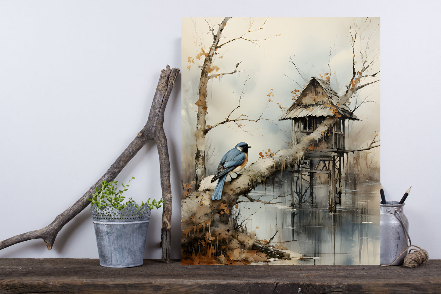 16x20 House on Stilts Wall Art Canvas Print