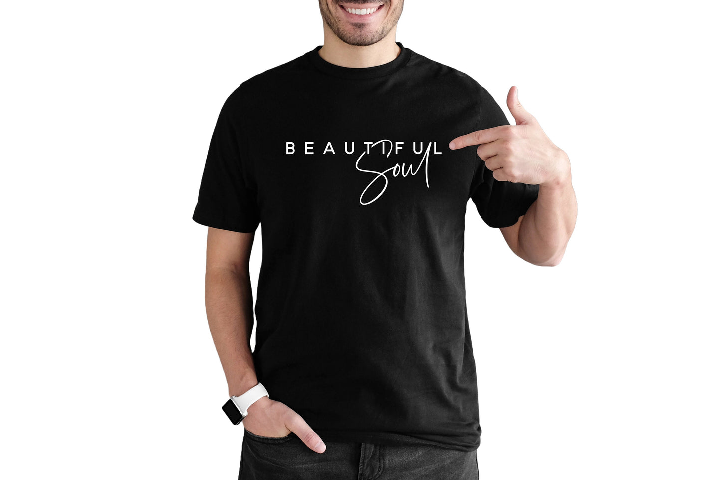 New Release, Beautiful Soul T Shirt, Tshirt, Graphic T's  100% Cotton Black White or Gray, Tee,