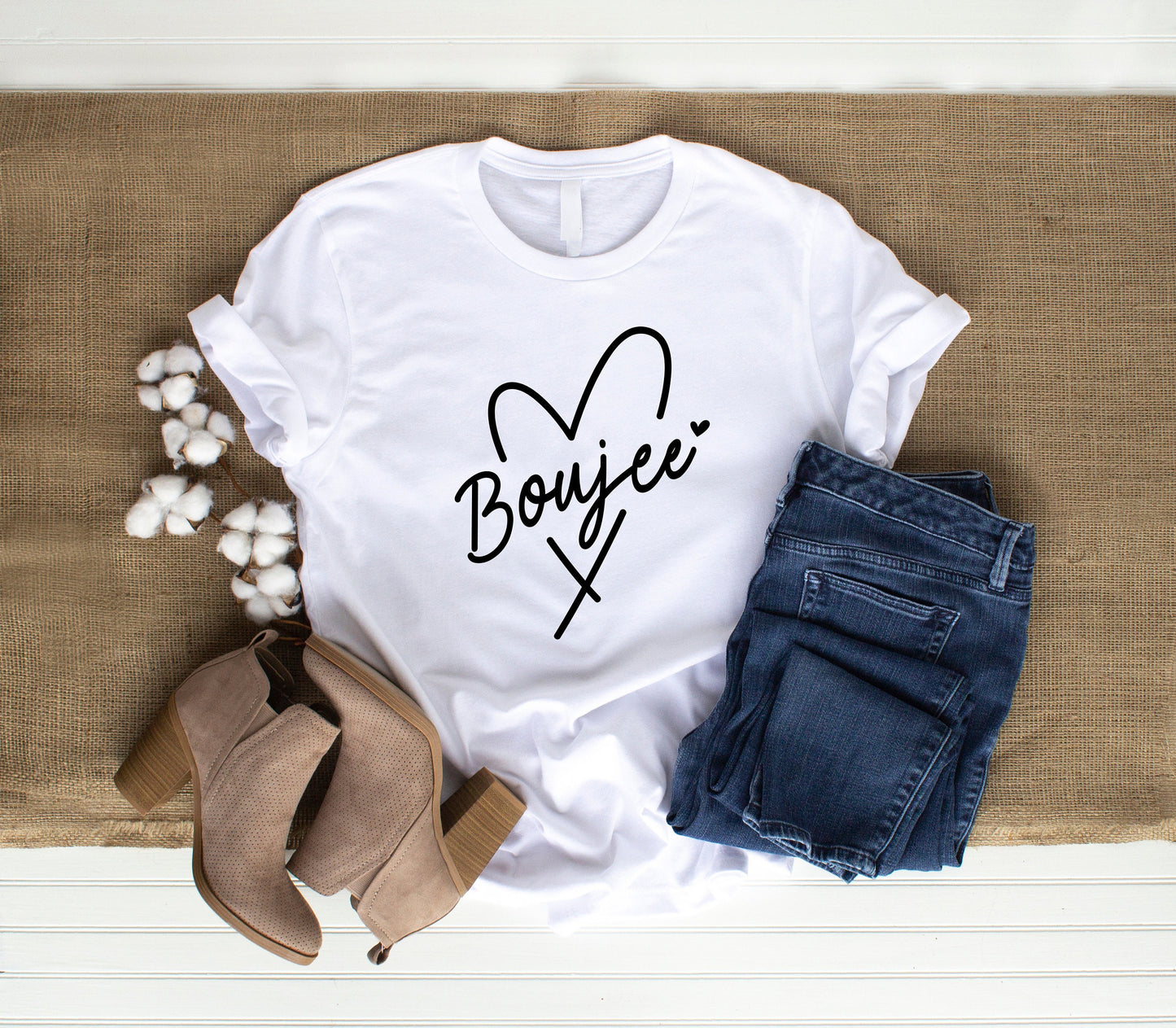 New Release, Boujee T Shirt, Tshirt, Graphic T's  100% Cotton Black White or Gray, Tee,